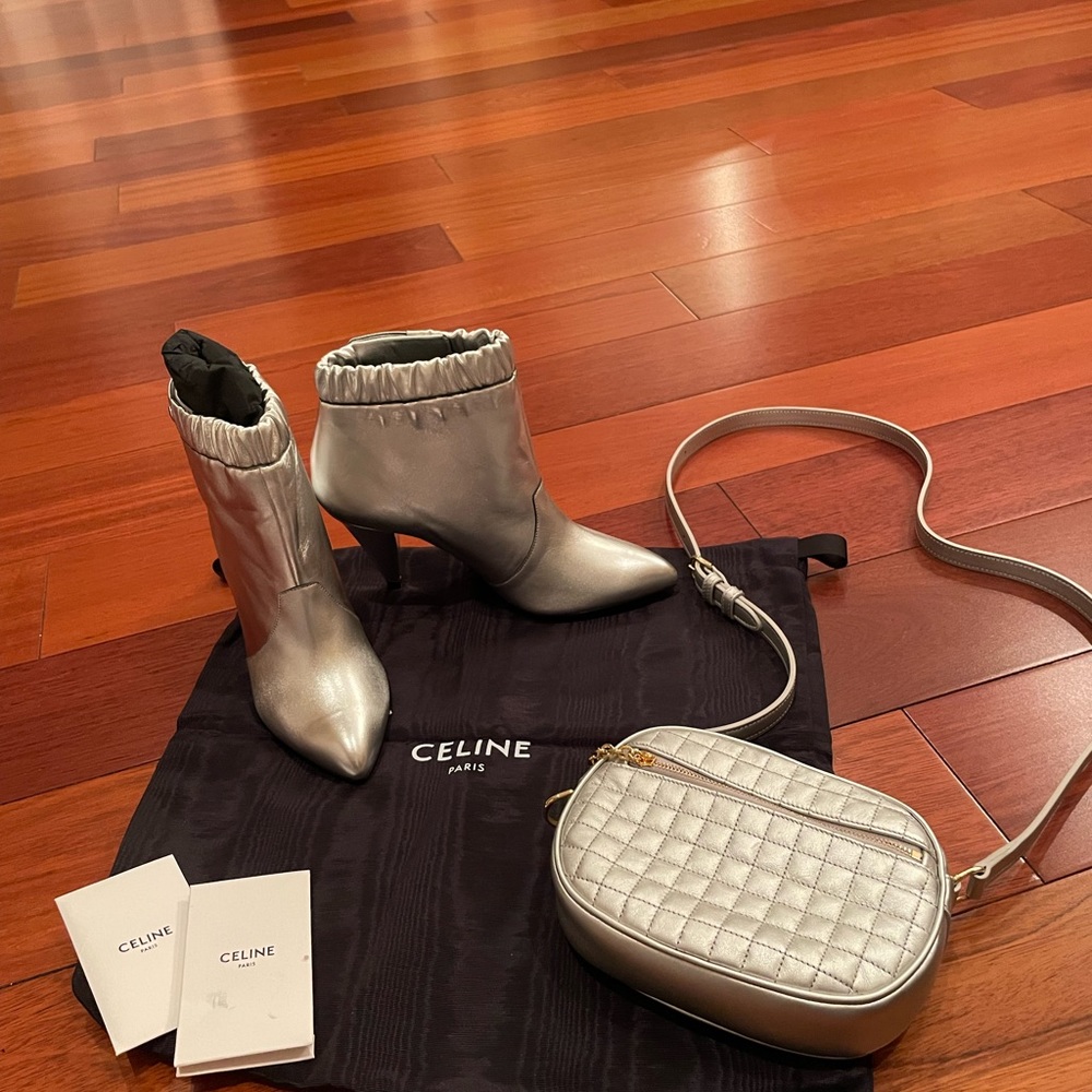 Celine matching boots and bag